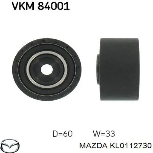 KL0112730 Mazda Паразитний провідний ролик