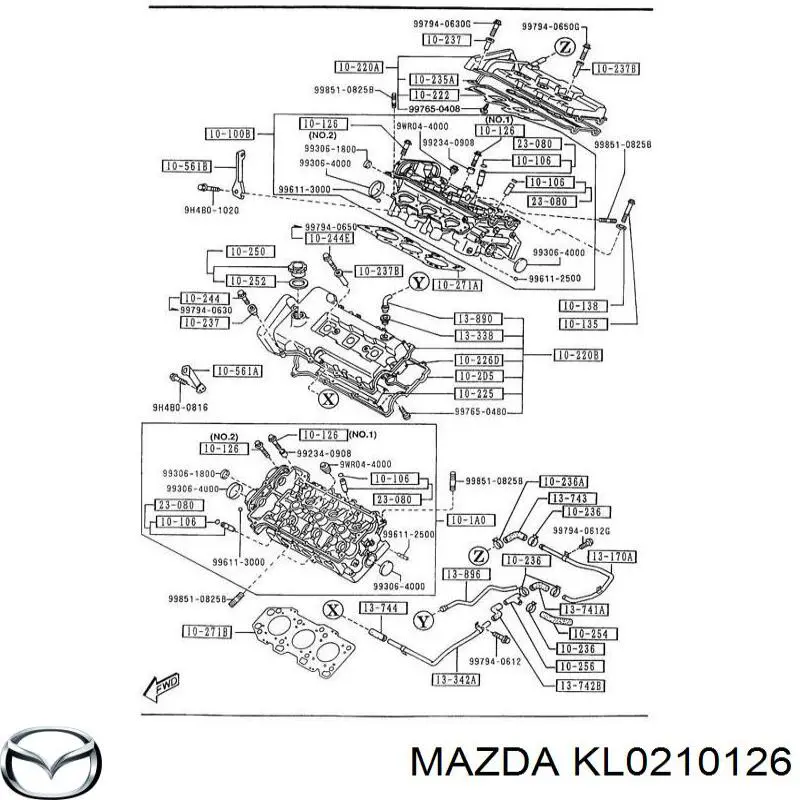  Mazda KL0210126 ціна, від 1.27 USD