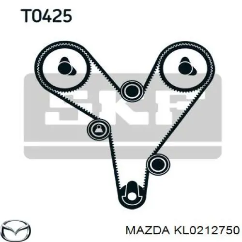 Ролик натягувача ременя ГРМ KL0212750 Mazda