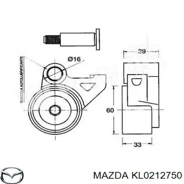 Купити KL0212750 Mazda Натяжний ролик