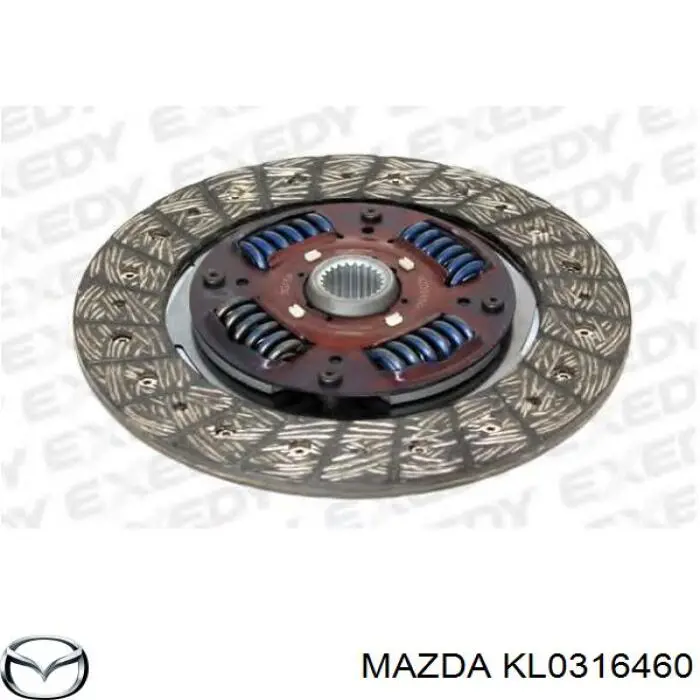 KL0316460 Mazda Диск зчеплення