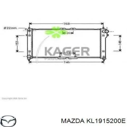 Радіатор основний Mazda KL1915200E ціна, від 72.04 USD