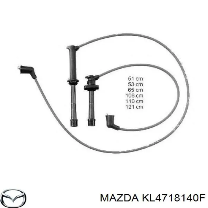 Дроти запалювання Mazda KL4718140F ціна, від 50.92 USD