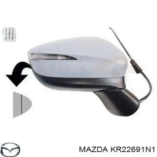 Накладка правого дзеркала заднього виду TYC 32000512 ціна, від 22.65 USD