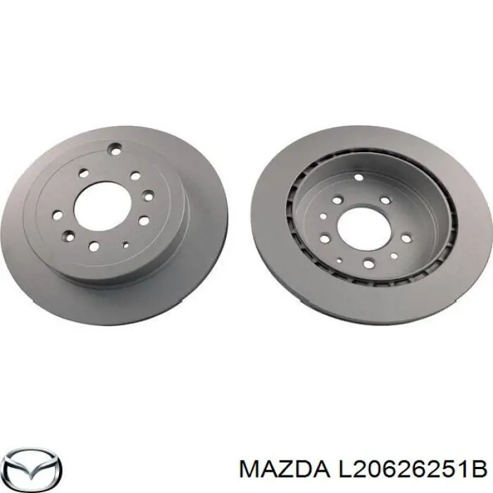 Задні дискові гальма Mazda L20626251B ціна, від 42.33 USD