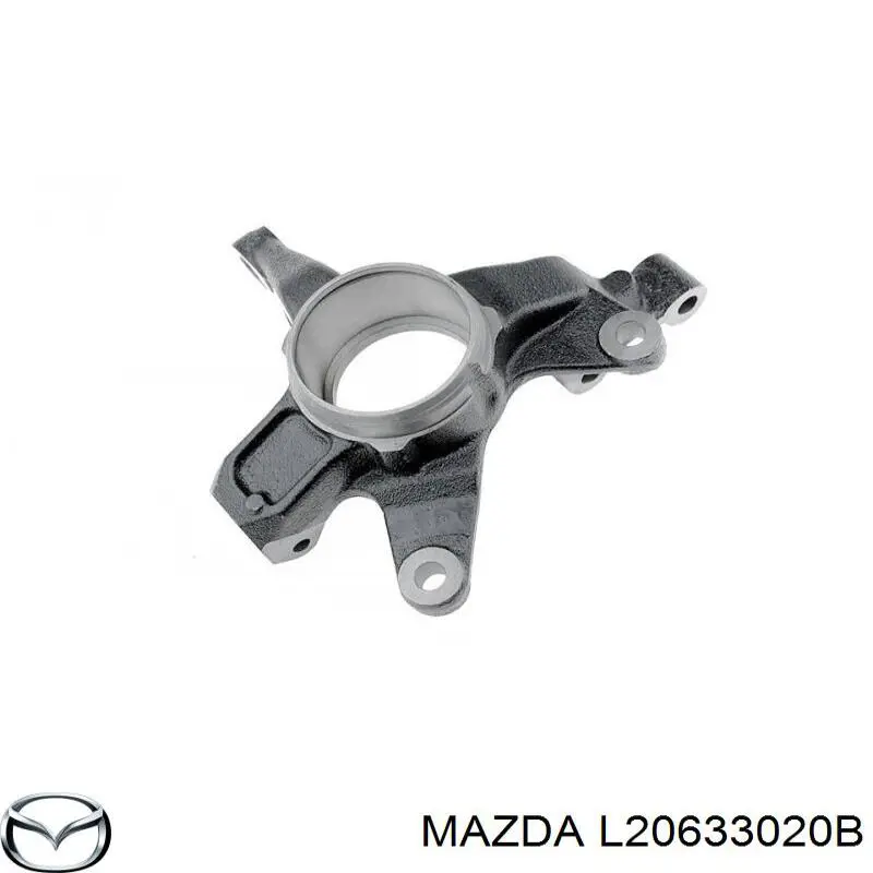 Цапфа - поворотний кулак передній, правий Mazda CX-7 Sport (Мазда CX-7)