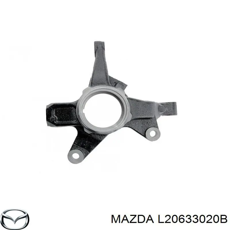 Купити L20633020B Mazda Цапфа - поворотний кулак передній, правий