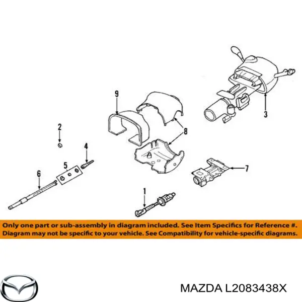 L2083438X Mazda підшипник опорний амортизатора, переднього