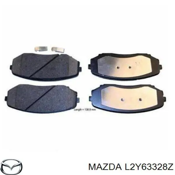Купити L2Y63328Z Mazda Колодки гальмівні передні, дискові