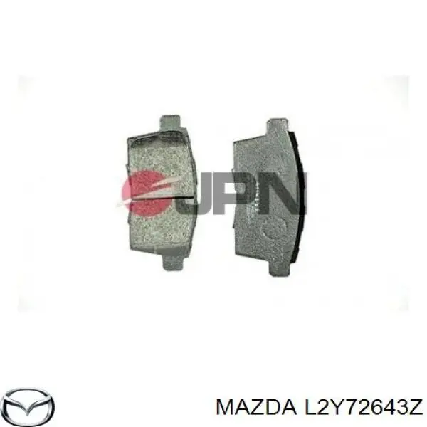 Купити L2Y72643Z Mazda Задні колодки