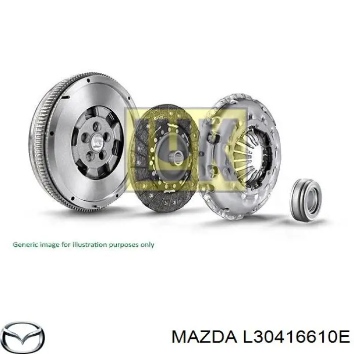 L30416610E Mazda маховик двигуна
