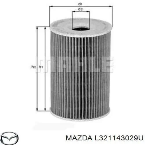 Фільтр масляний L321143029U Mazda