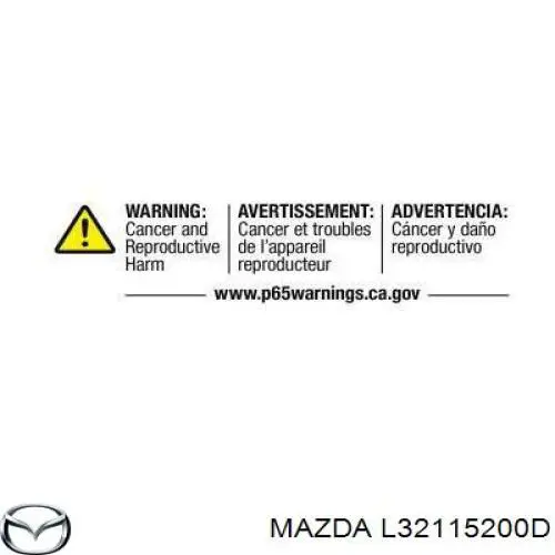 Купити L32115200D Mazda Радіатор двигуна