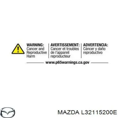 L32115200E Mazda Радіатор охолодження двигуна
