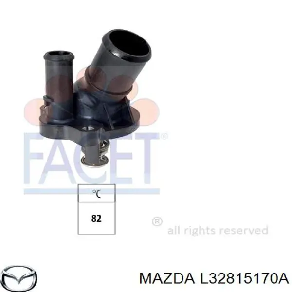 Купити L32815170A Mazda Термостат в корпусі