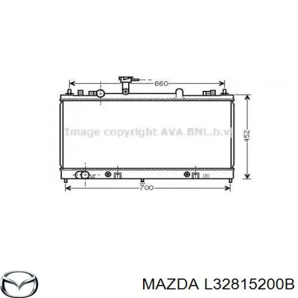 Купити L32815200B Mazda Радіатор двигуна