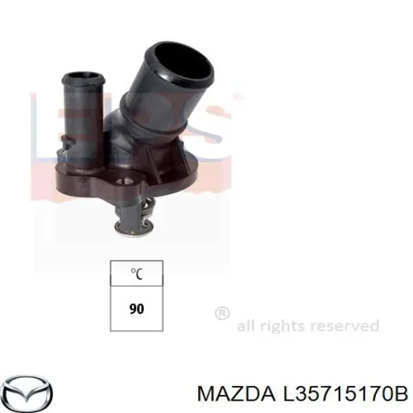 L35715170B Mazda термостат