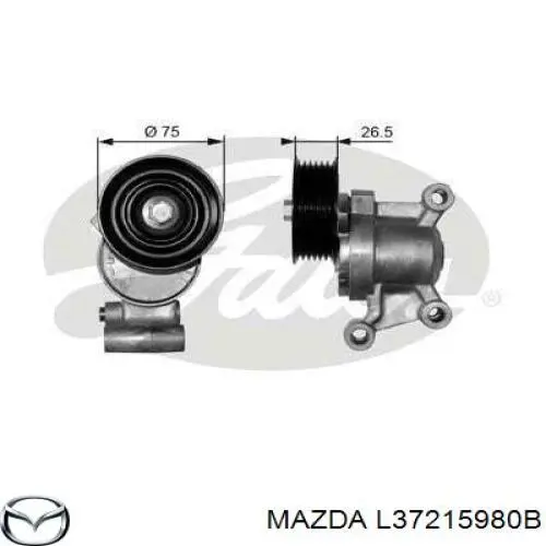 L37215980B Mazda натягувач приводного ременя