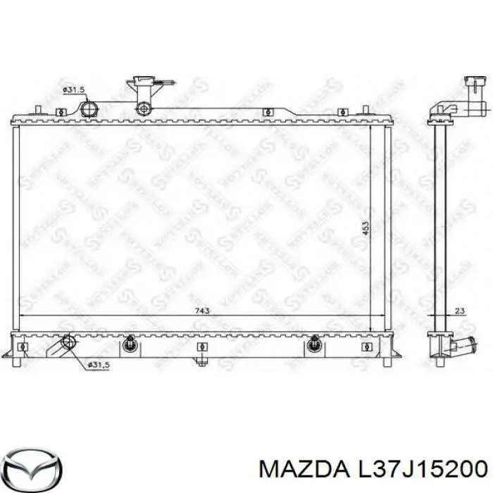 L37J15200 Mazda радіатор охолодження двигуна