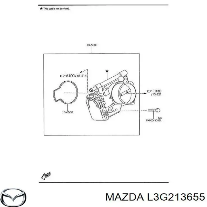 Прокладка дросельної заслінки Mazda 6 (GY) (Мазда 6)