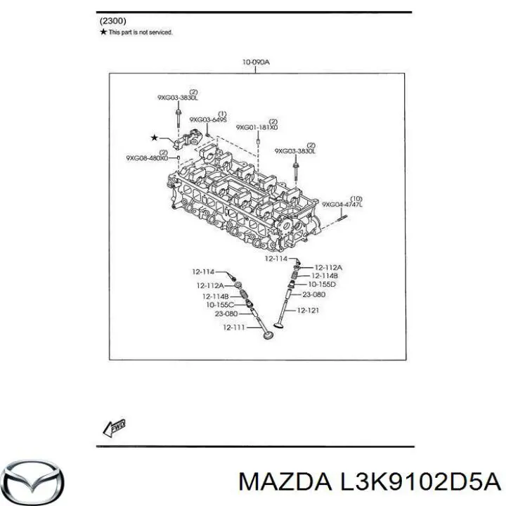 Прокладка клапанної кришки двигуна, кільце Mazda L3K9102D5A ціна, від 12.77 USD