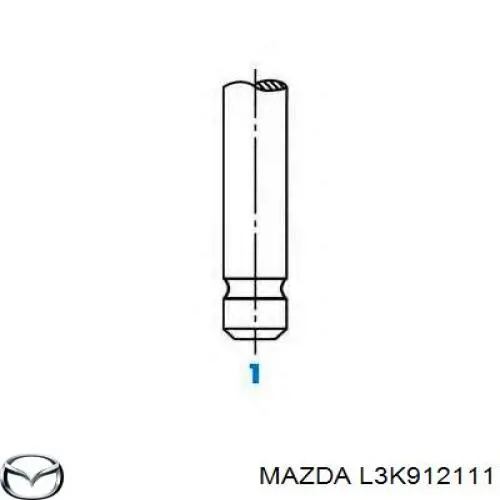 L3K912111 Mazda клапан впускний