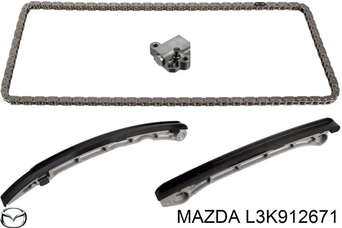 L3K912671 Mazda заспокоювач ланцюга грм