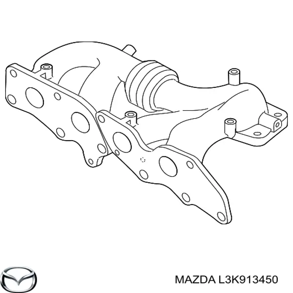 Колектор випускний на Mazda 6 (GG)