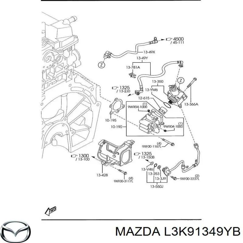 L3K91349YB Mazda 