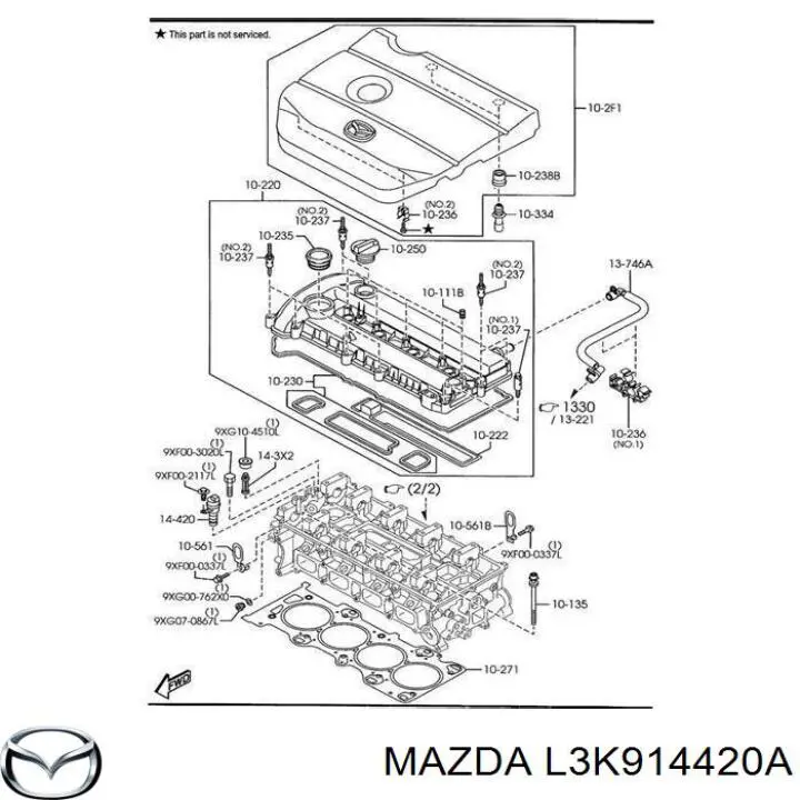 Купити L3K914420A Mazda Клапан фазорегулятора