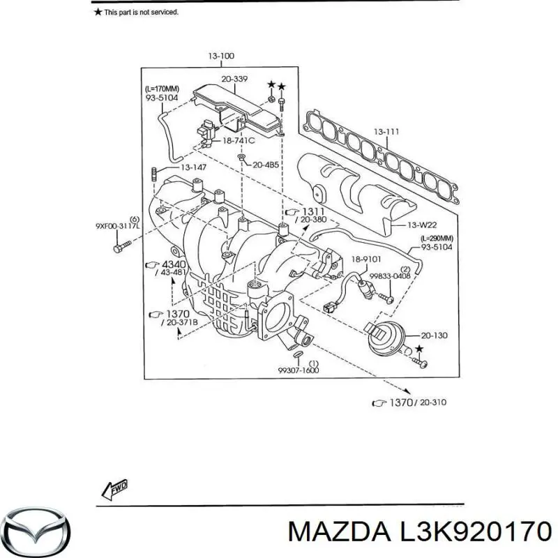 L3K920170 Mazda 