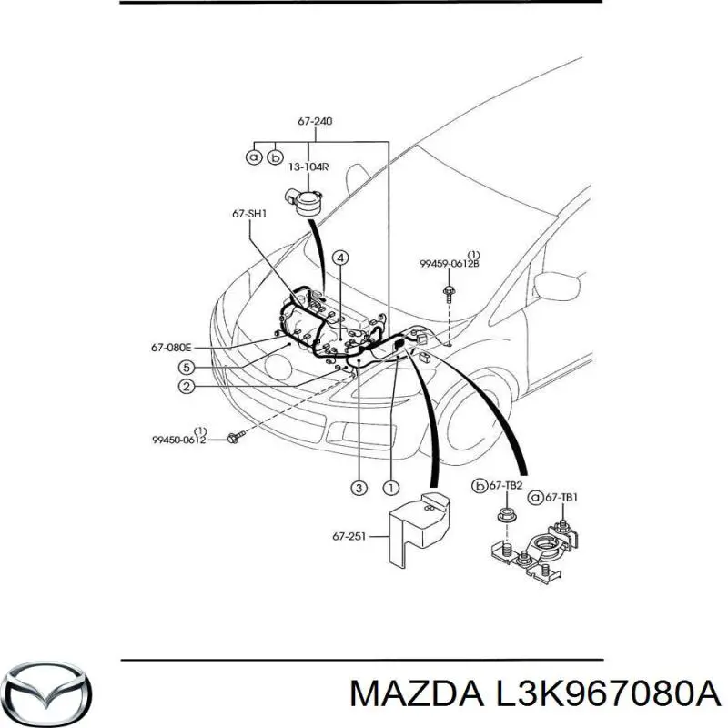  L3K967080A Mazda