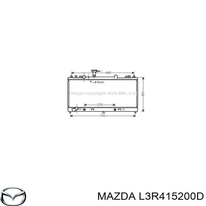 Радіатор L3R415200D Mazda