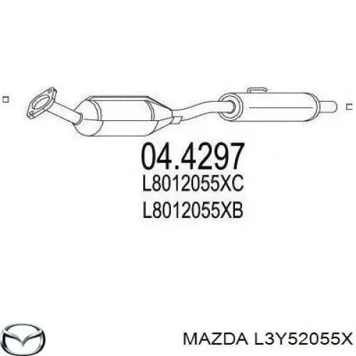 Конвертор-каталізатор (каталітичний нейтралізатор) Mazda L3Y52055X ціна, від  USD