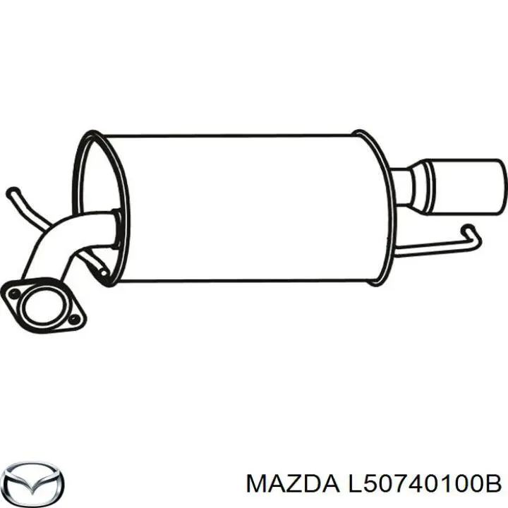Купити L80940100B Mazda Вихлоп