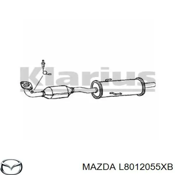 Конвертор-каталізатор (каталітичний нейтралізатор) Mazda L8012055XB ціна, від 440.02 USD