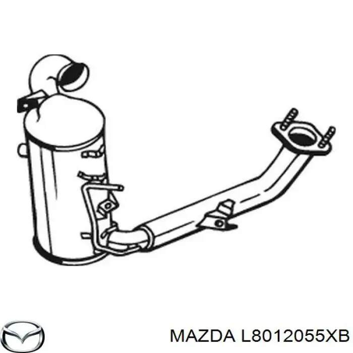 Купити L8012055XB Mazda Перетворювач відпрацьованих газів