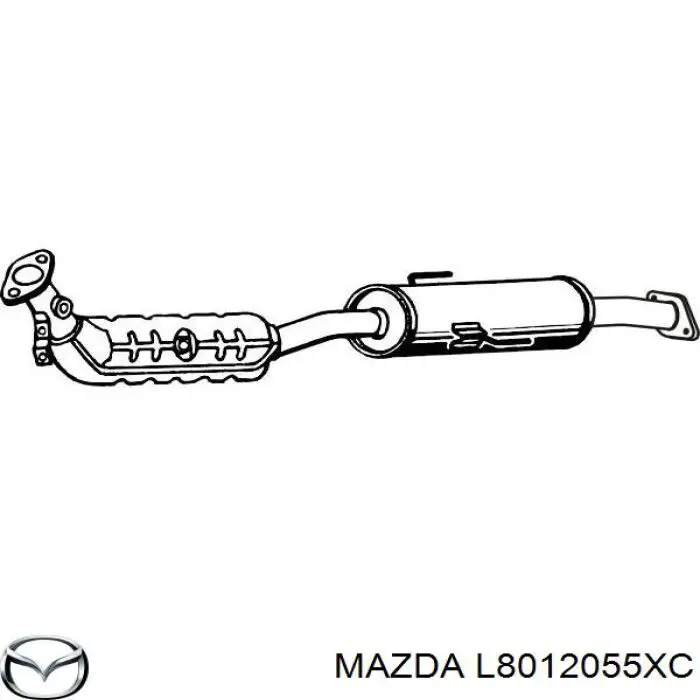 L8012055XC Mazda Каталітичний нейтралізатор відпрацьованих газів