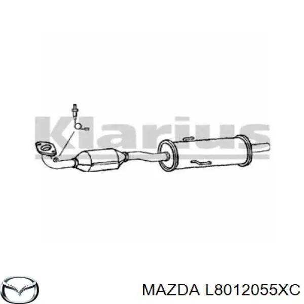 Конвертор-каталізатор (каталітичний нейтралізатор) Mazda L8012055XC ціна, від 440.02 USD