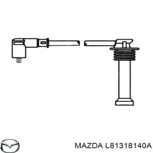 Дріт високовольтні, комплект L81318140A Mazda