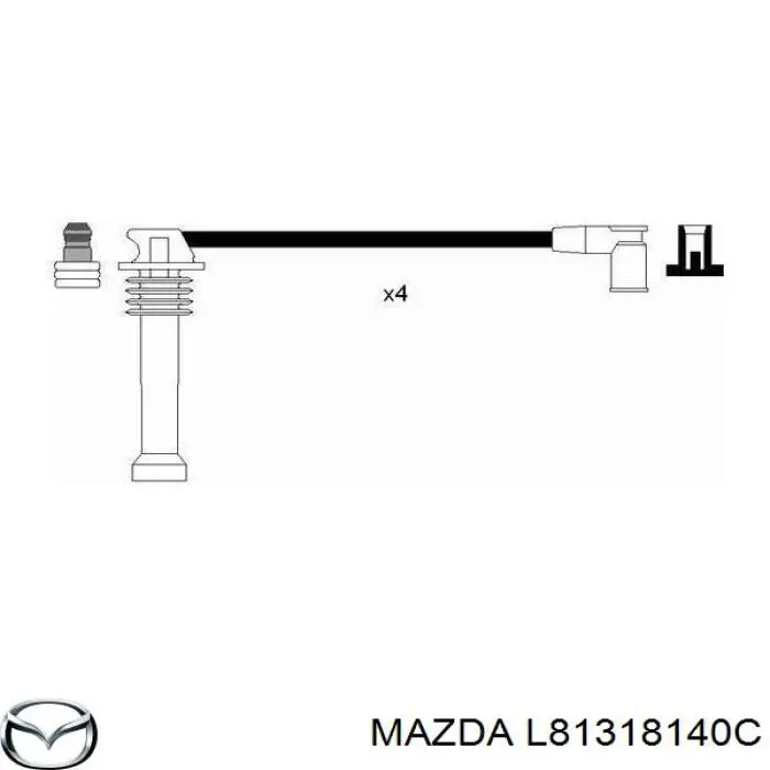 Дроти запалювання Mazda L81318140C ціна, від 28.12 USD