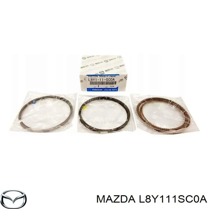 Купити L8Y111SC0A Mazda Маслоз'емні кільця, стандартні