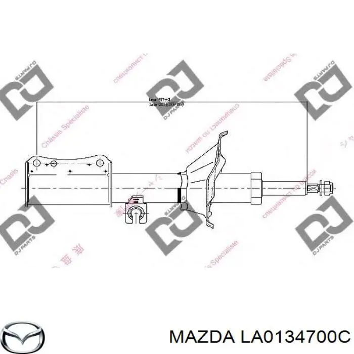 LA0134700C Mazda амортизатор передній, правий