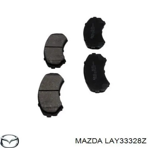Гальмівні колодки Mazda LAY33328Z ціна, від 19.75 USD