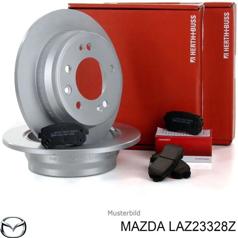 Колодки гальмові задні, дискові LAZ23328Z Mazda