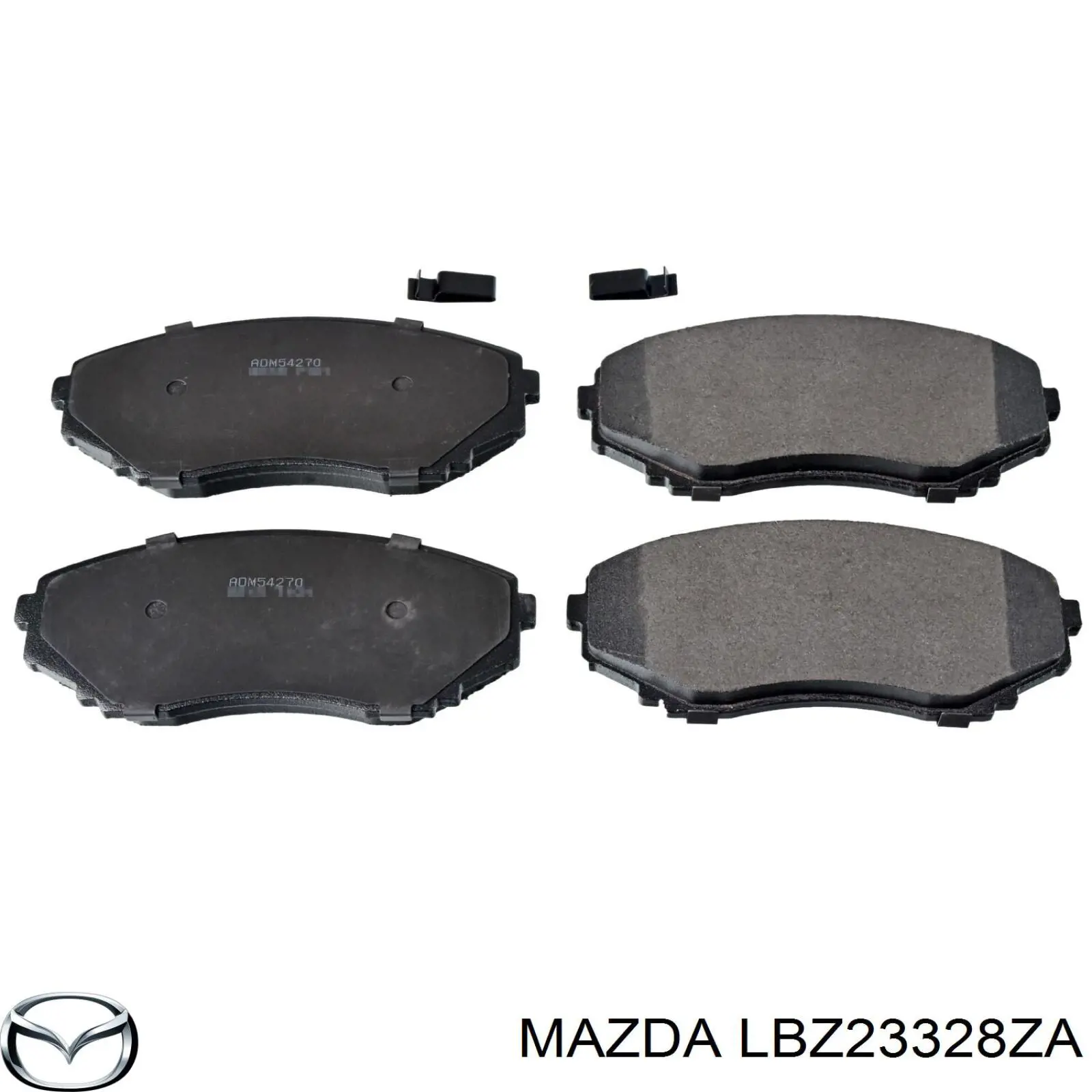 LBZ23328ZA Mazda колодки гальмівні передні, дискові