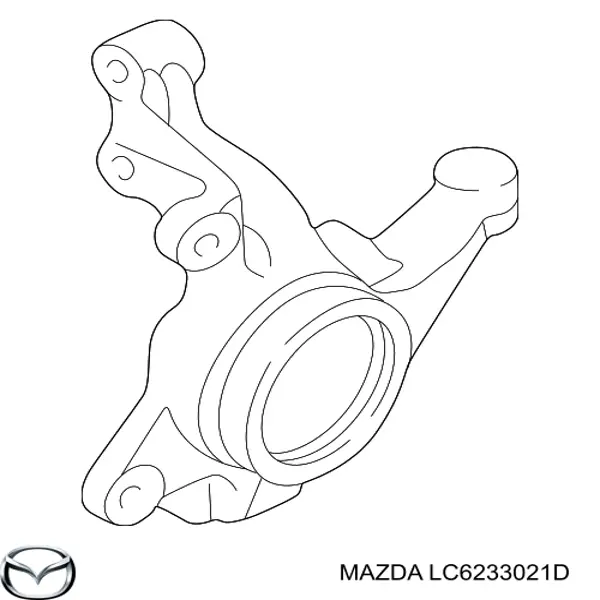 Купити LC6233021D Mazda Вісь передня і поворотні кулаки