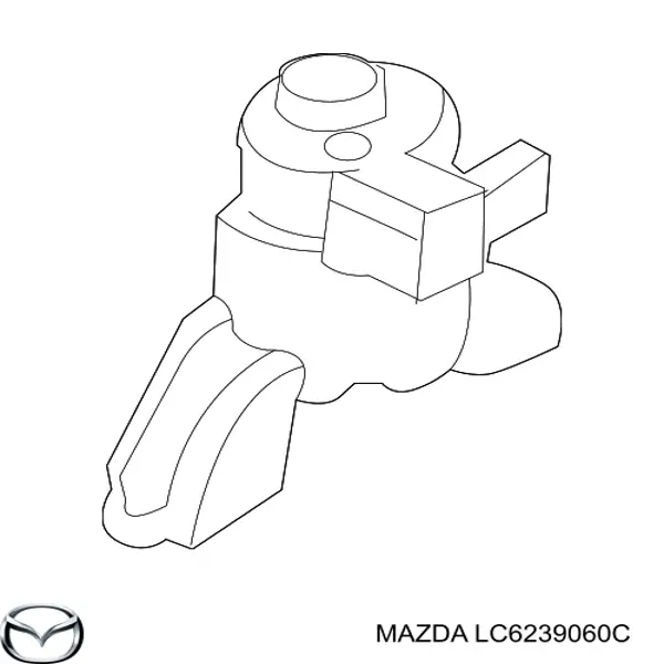 Подушка (опора) двигуна, права LC6239060C Mazda
