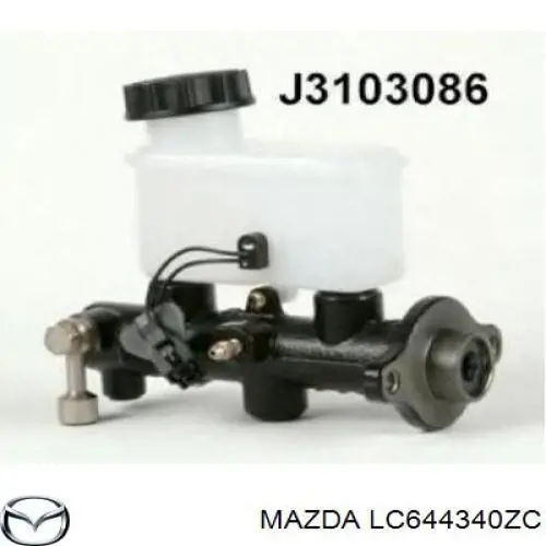 LC644340ZC Mazda Циліндр гальмівний, головний