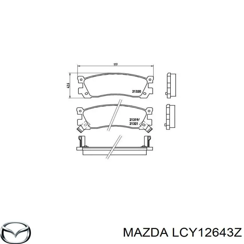Купити LCY12643Z Mazda Задні колодки